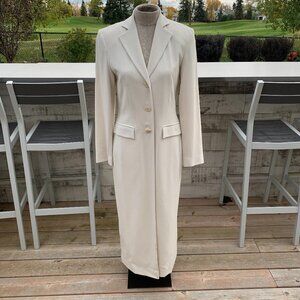 Vintage Louben Duster Long Blazer Coat 90s Minimalist Overcoat